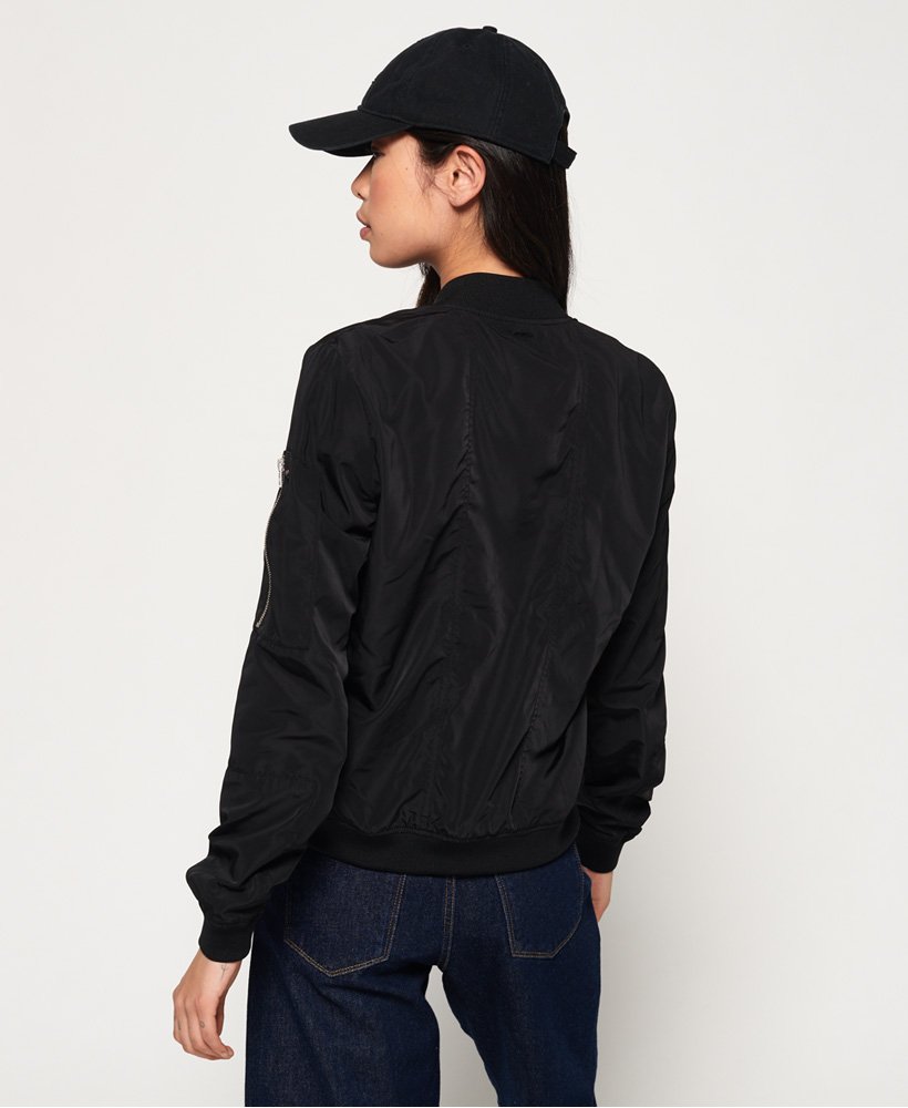 superdry bomber jacket black