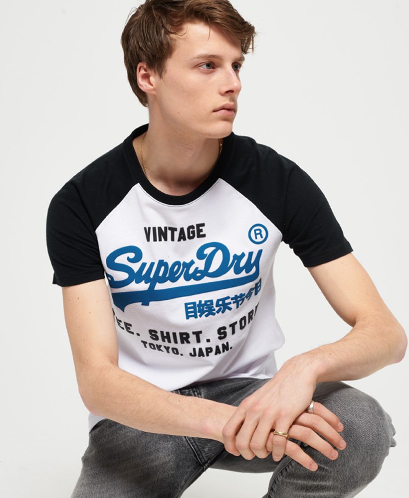 Superdry Shirt Shop Duo Raglan T-Shirt - Men's T-Shirts