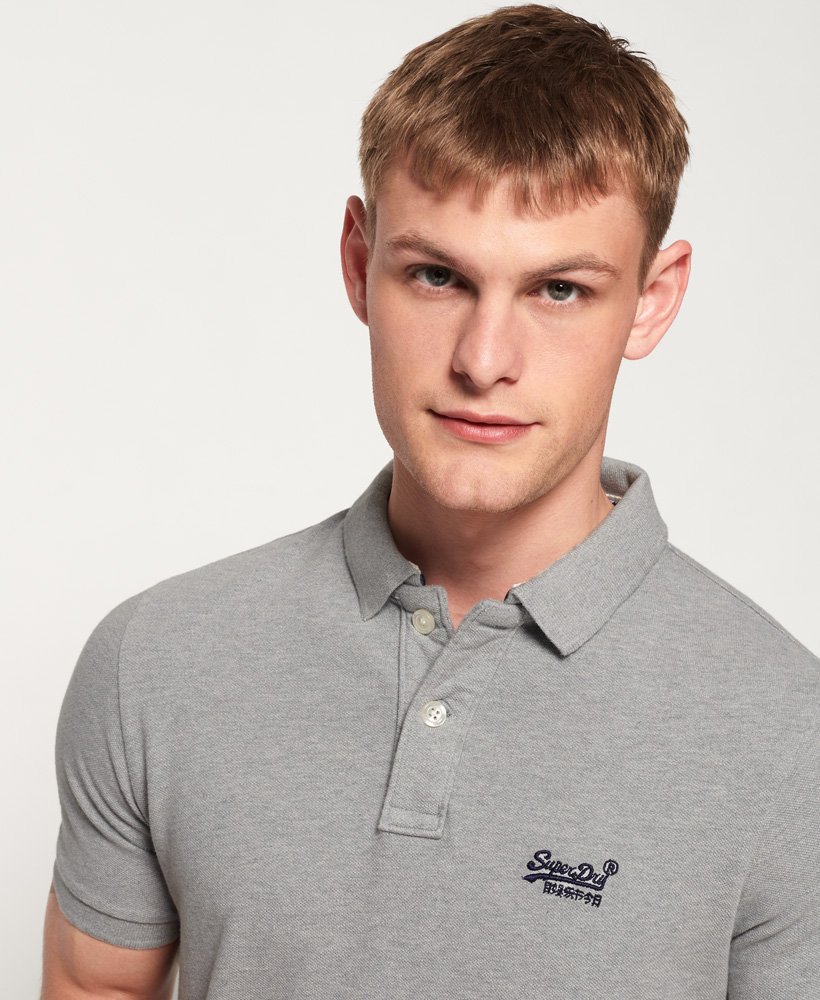 Superdry Classic Pique poloskjorte med korte ermer Herre Superdry Classic Pique poloskjorte med korte ermer Herre