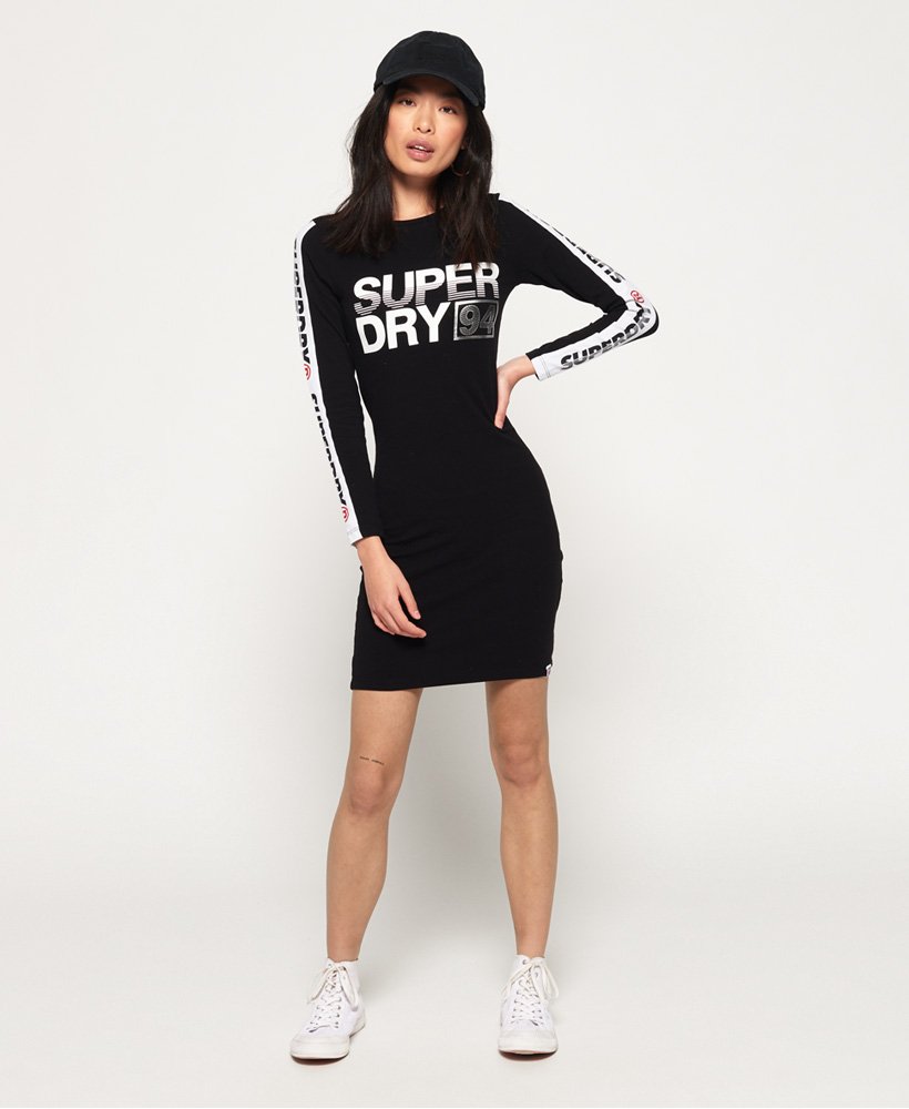 Superdry Bodycon Graphic Mini Dress - Women's Womens Dresses