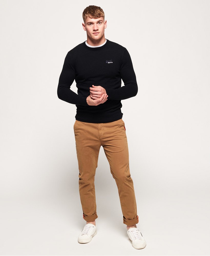 superdry orange label crew jumper