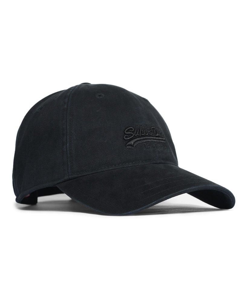 Men's Orange Label Twill Cap in Black