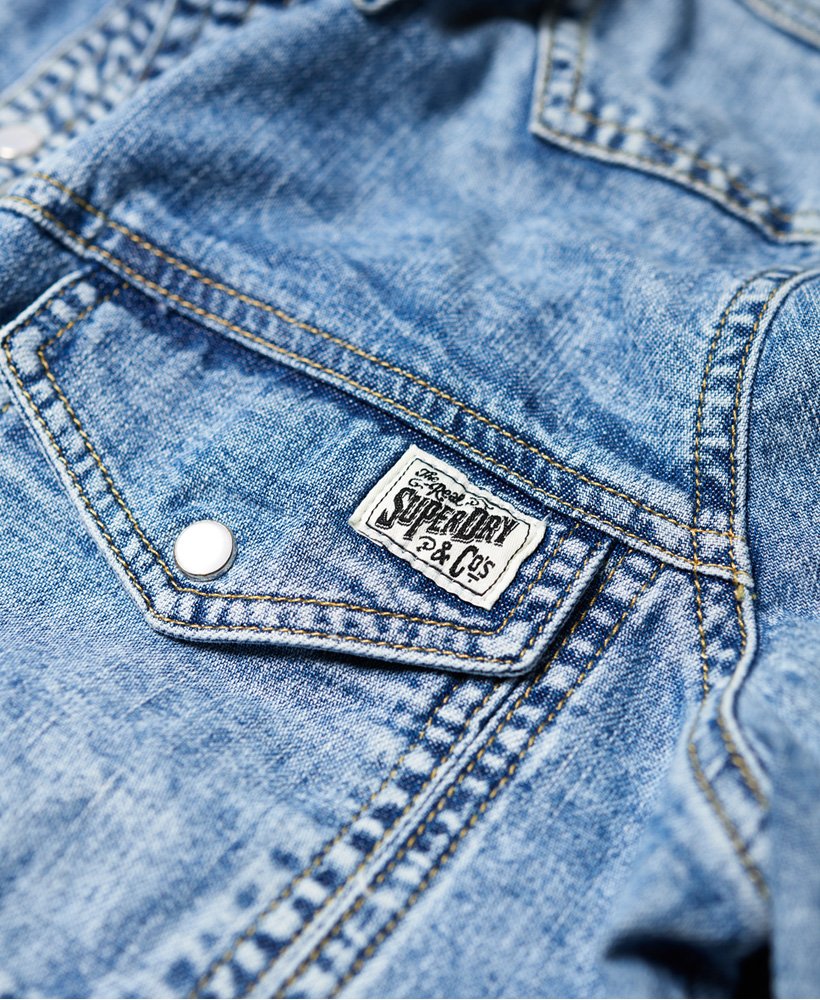 Womens - Western Denim Shirt in Blue | Superdry