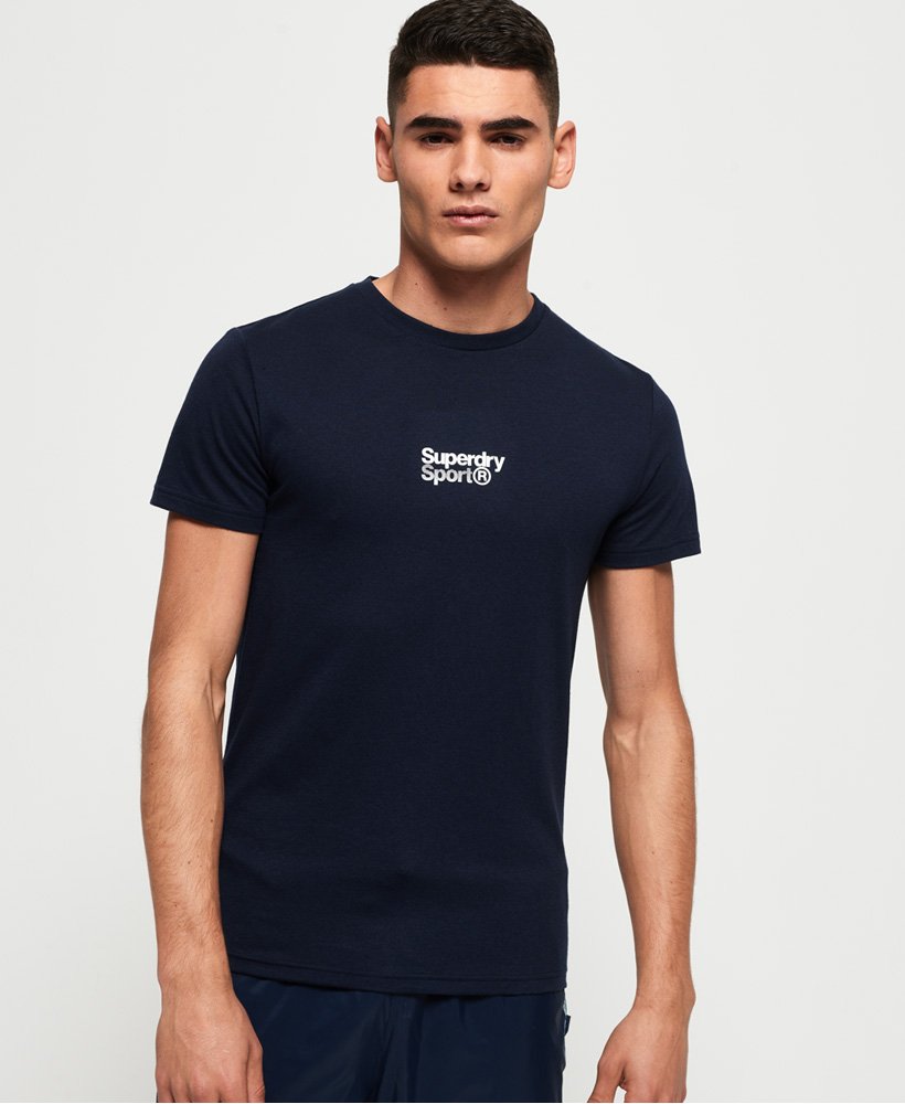 Mens - Core Sport Small Logo T-Shirt in Navy | Superdry