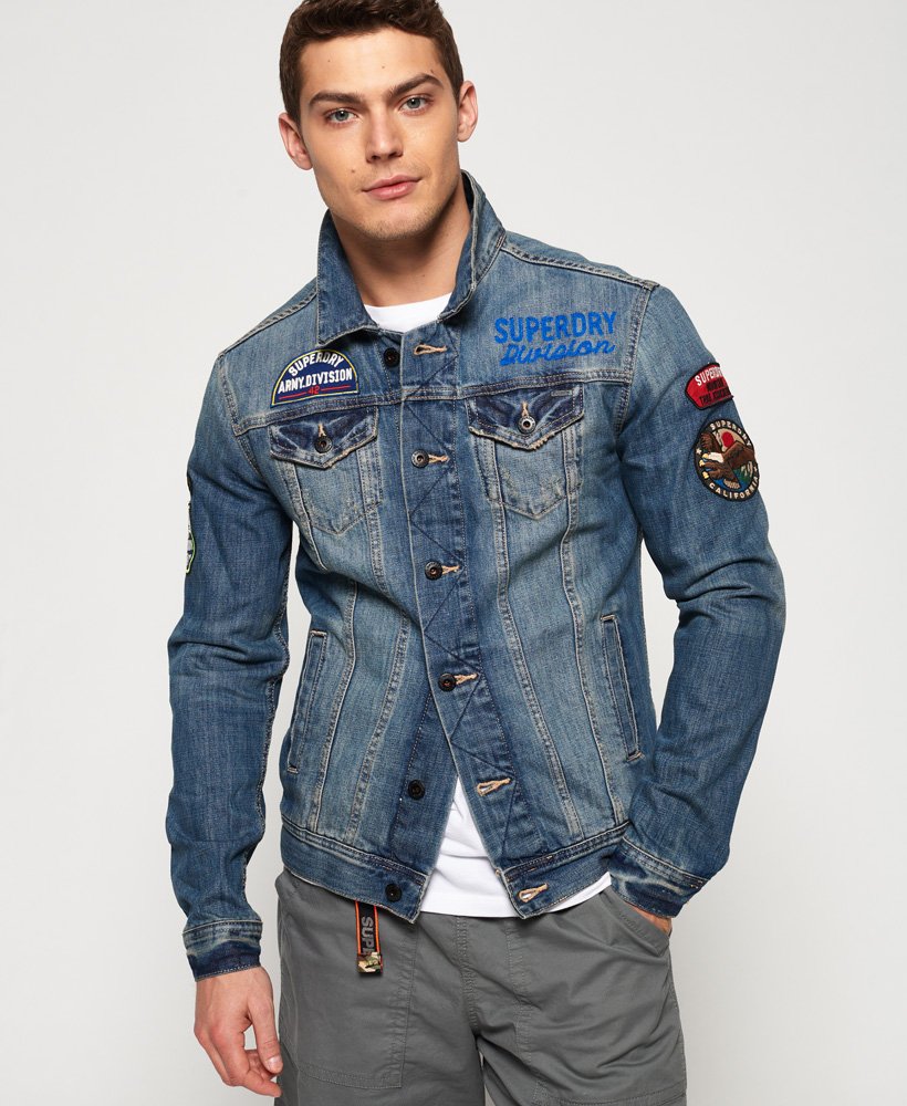 superdry rogue patch trucker