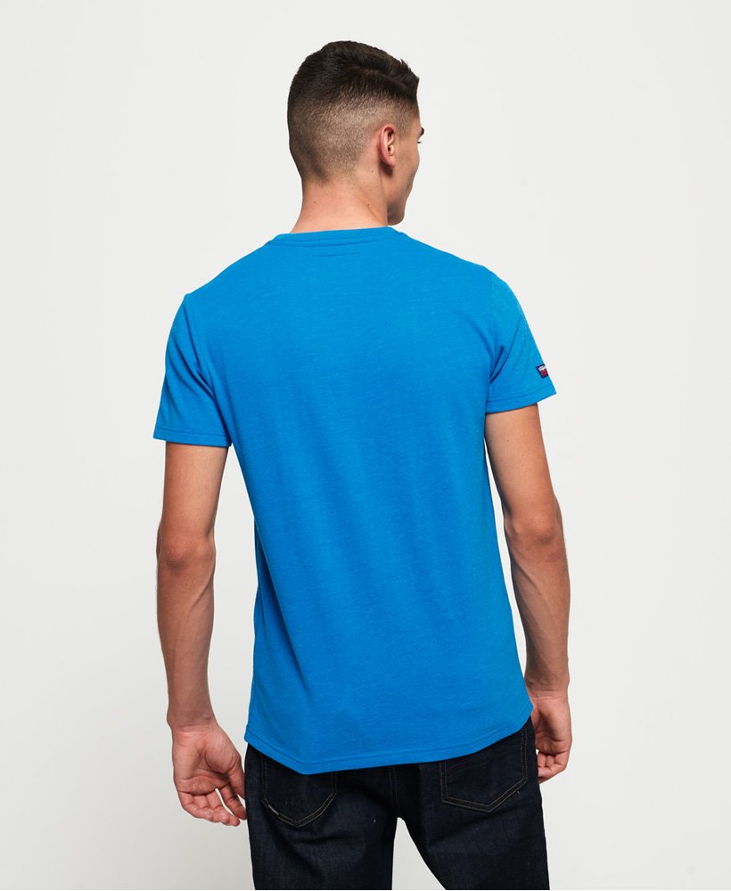 Mens - Vintage Authentic Chest Stripe T-Shirt in Blue | Superdry UK
