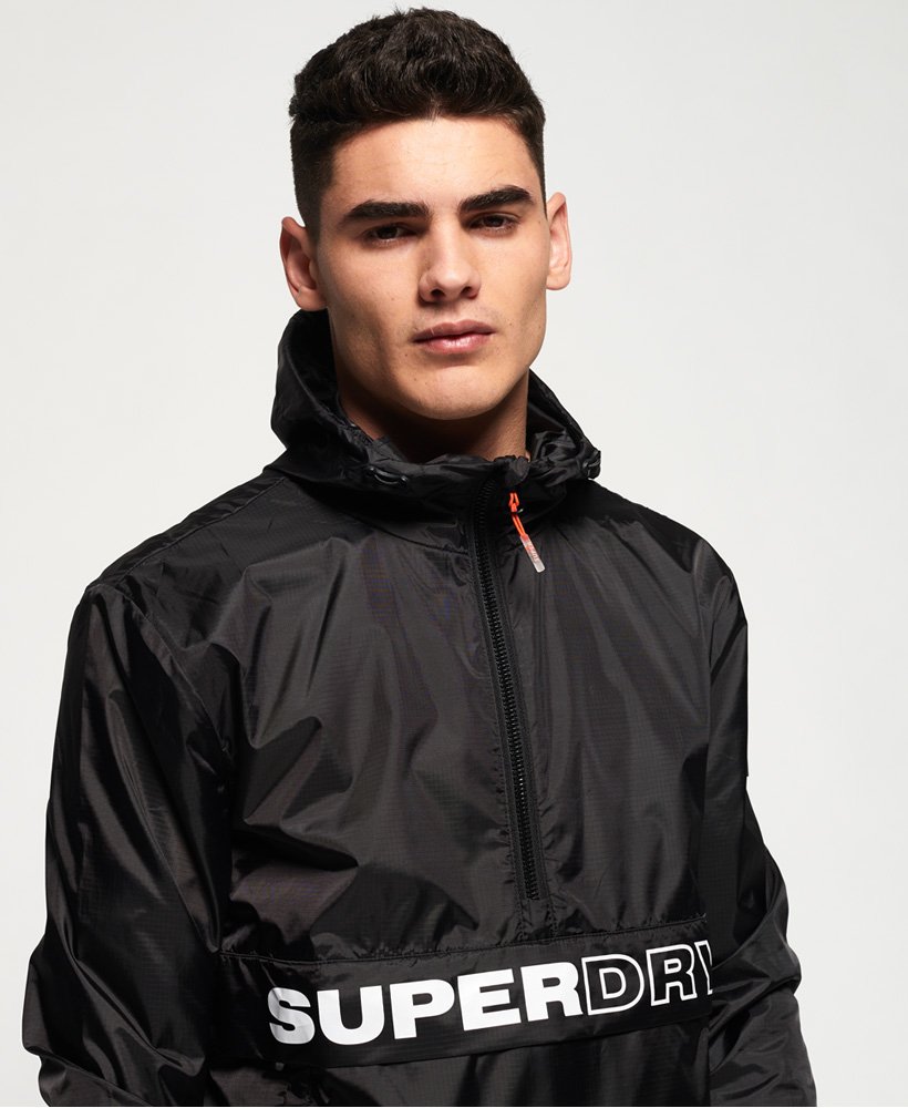 Download Mens - Core Skate Packaway Overhead Jacket in Black | Superdry