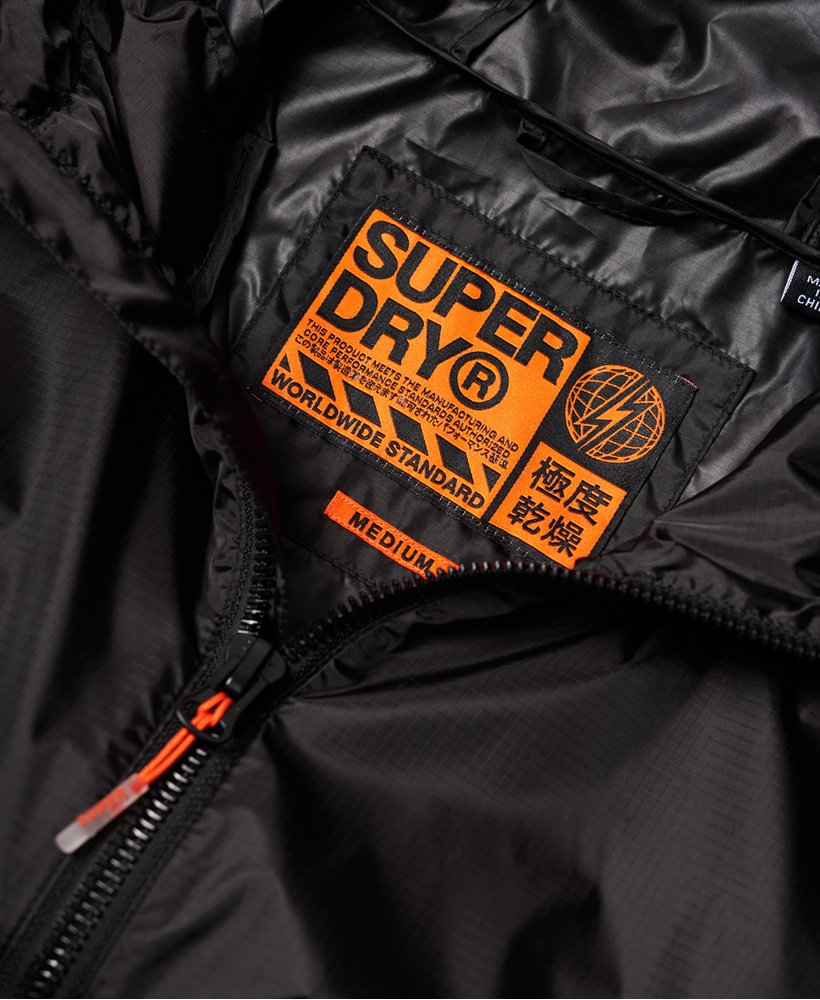 Mens - Core Skate Packaway Overhead Jacket in Black | Superdry