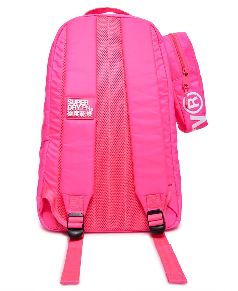 Womens Freshman Academy Backpack and Pencil Case in Hot Pink Superdry