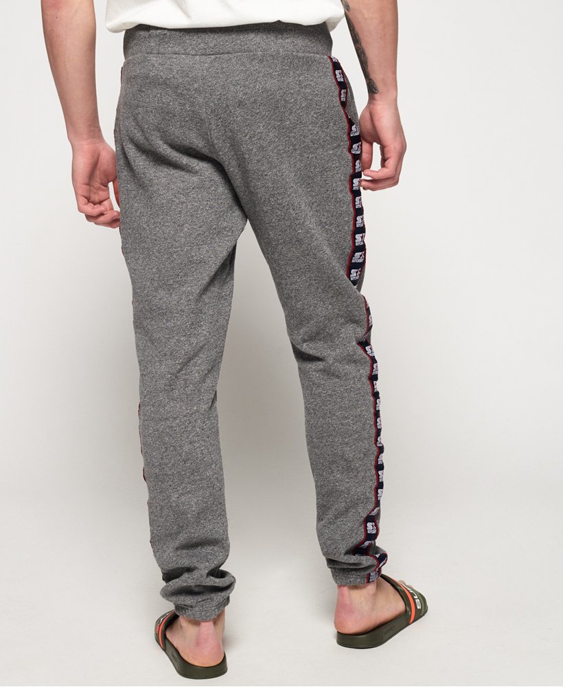 Mens - Triple Star Track Joggers in Podium Mid Grey Grit | Superdry