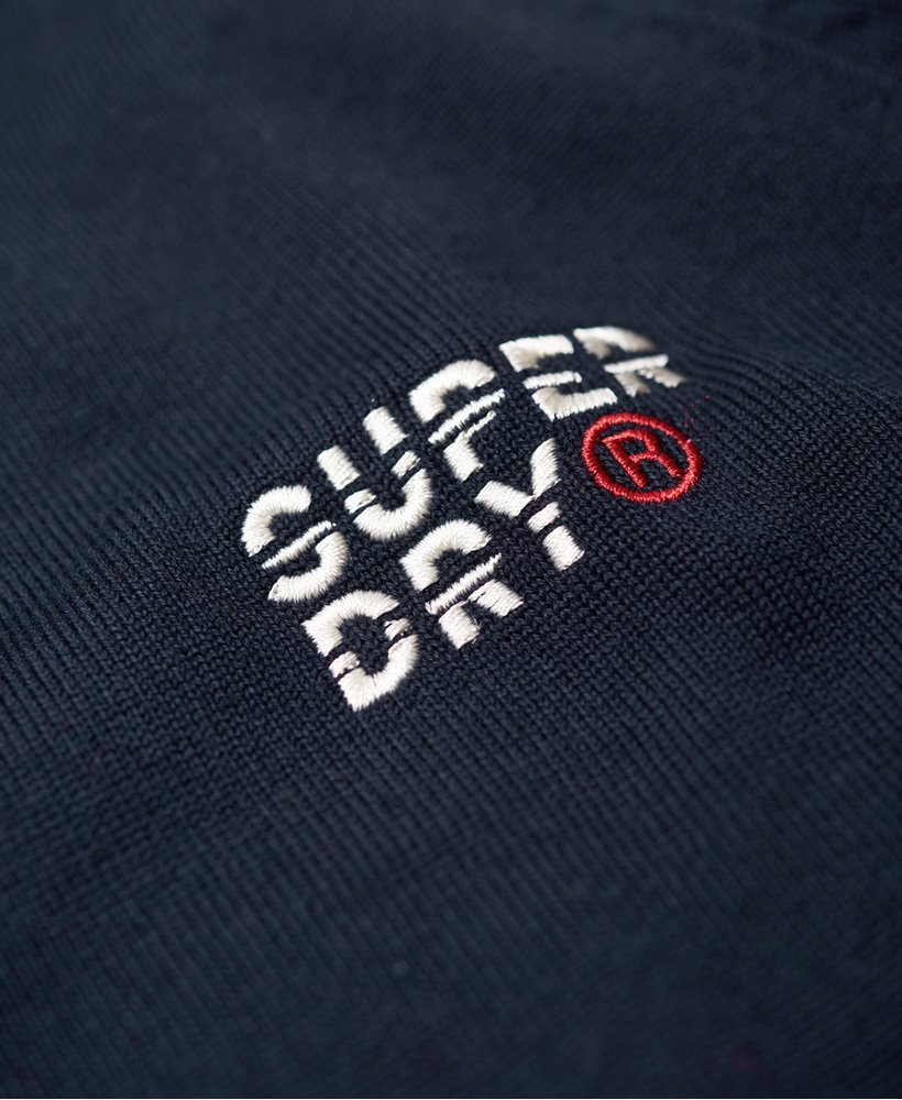 Superdry Stacked Logo Striped Crew Jumper - Men's Sweaters