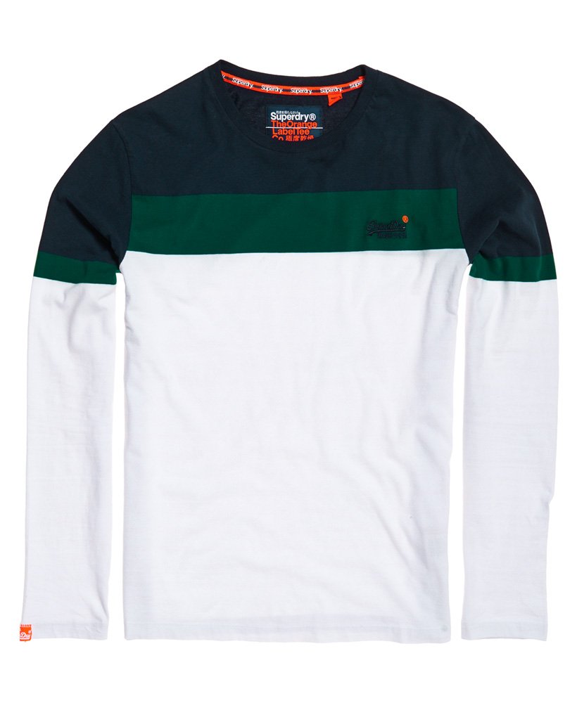 superdry organic cotton orange label engineered top