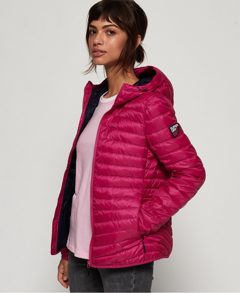 Womens - Hyper Core Down Jacket in Paisley Pink | Superdry UK