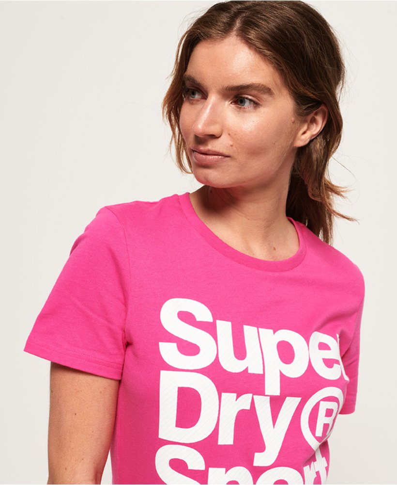 superdry t shirt pink