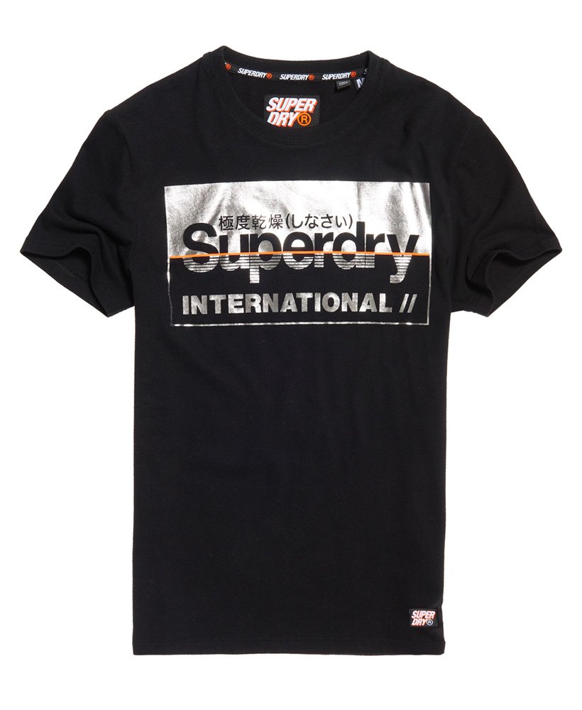 Mens - Retro Sport T-Shirt in Black | Superdry