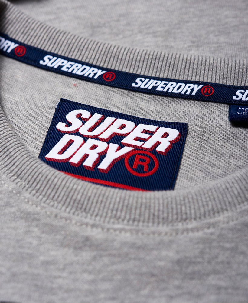 Mens - Retro Sport T-Shirt in Grey Marl | Superdry