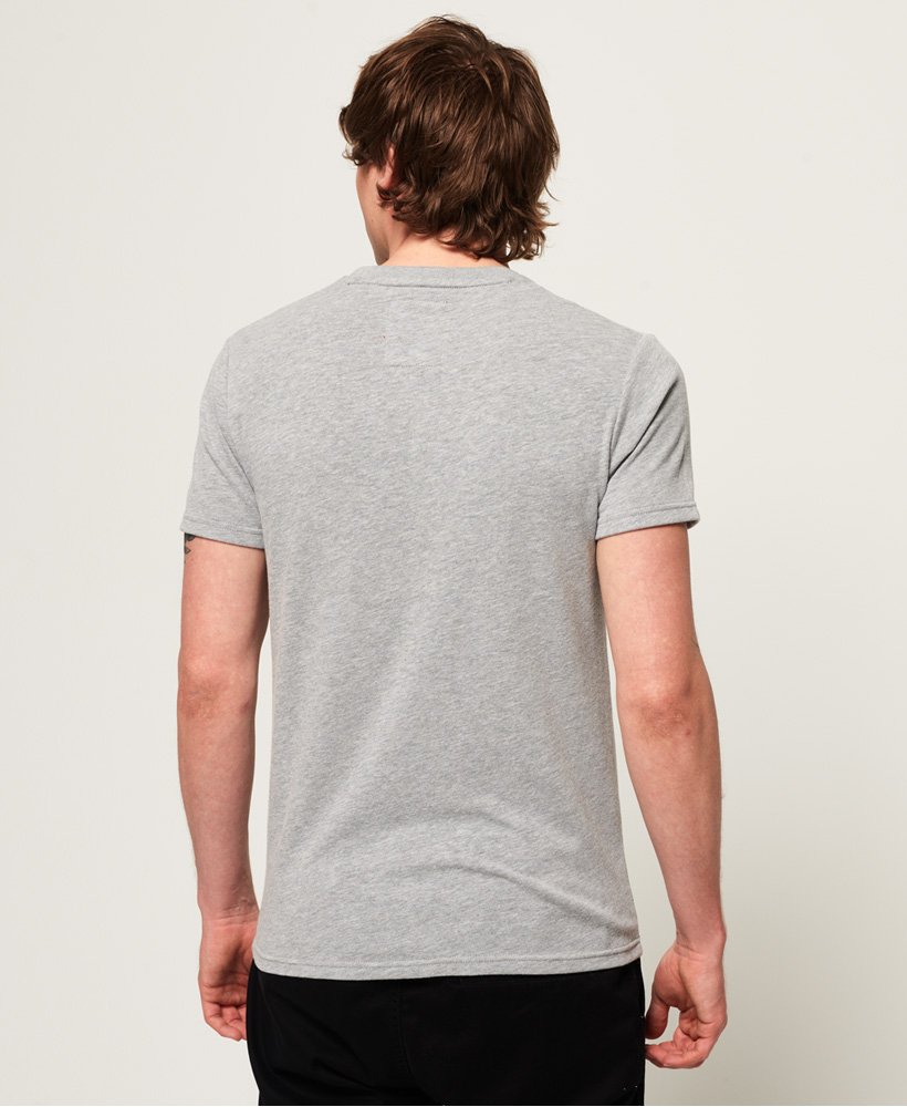 Mens Retro Sport TShirt in Grey Marl Superdry