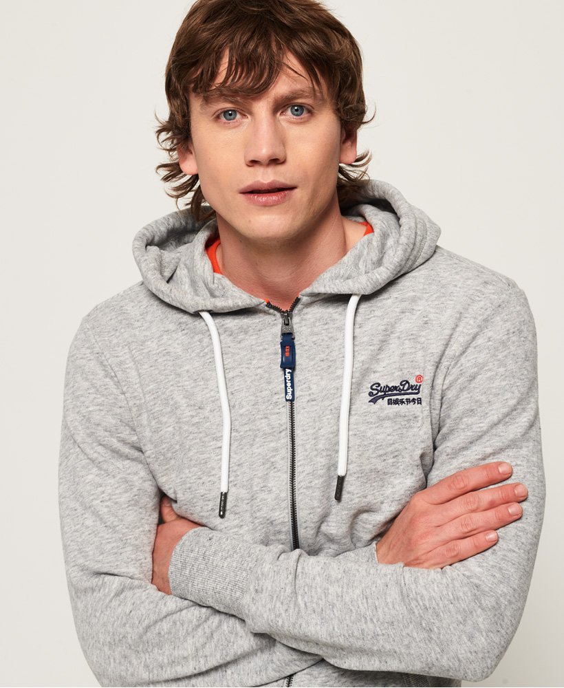 superdry orange label lite zip hoodie