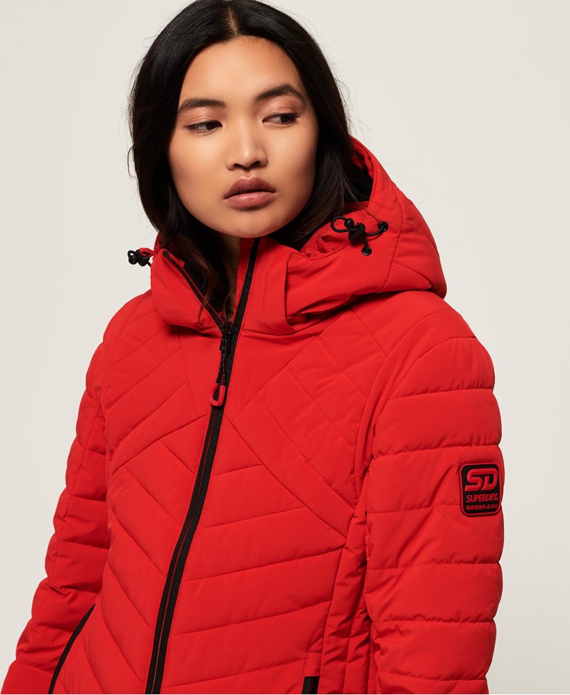 ladies red superdry jacket