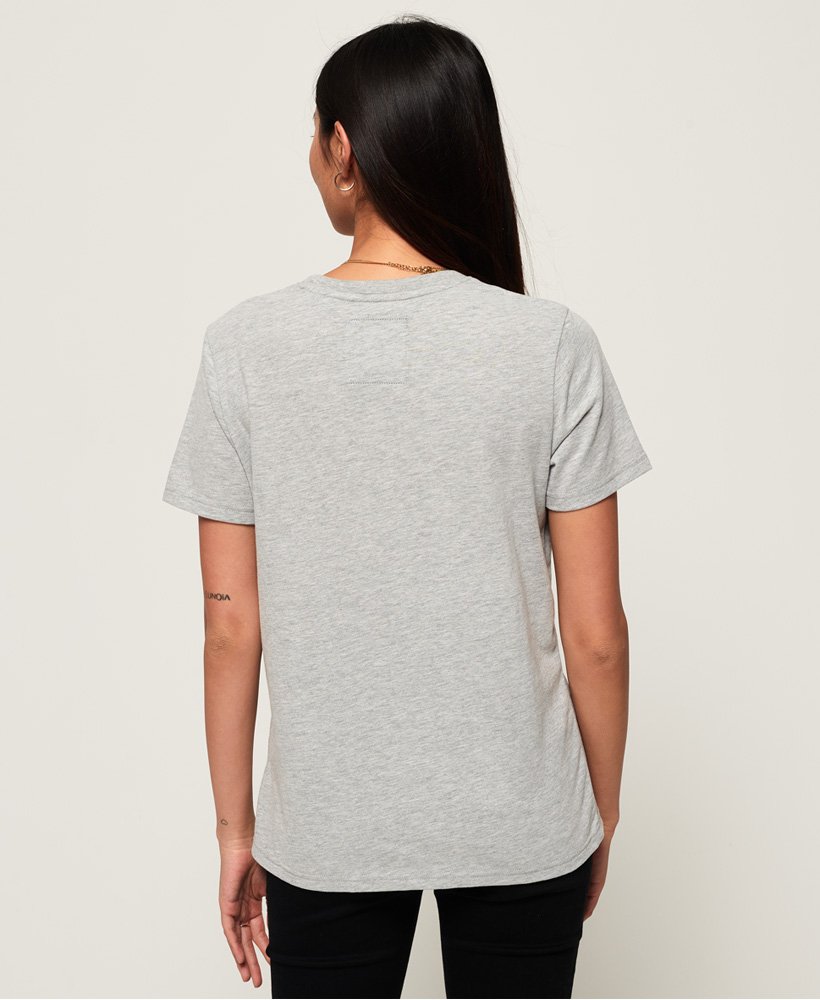 Womens - City Nights Splice T-Shirt in Grey Marl | Superdry