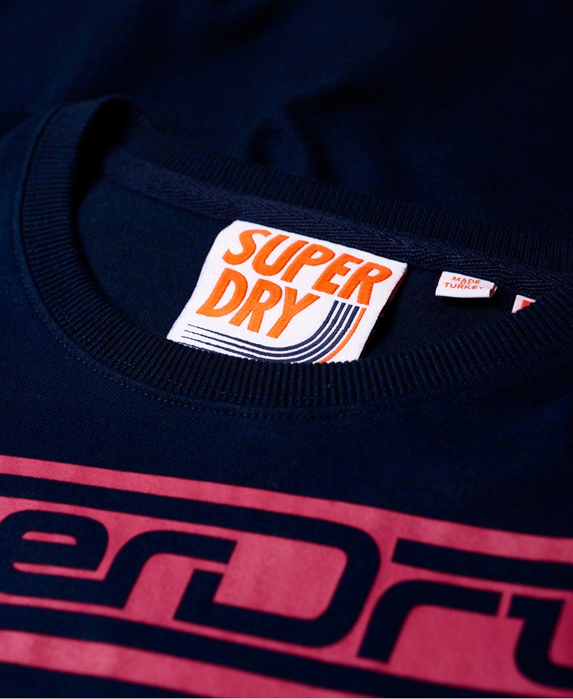 Mens - Downhill Racer Longsleeve T-Shirt in Blue | Superdry
