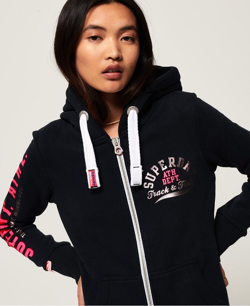 Hong Kong gevangenis smaak Superdry Track & Field Zip Hoodie - Women's Womens Hoodies-and-sweatshirts