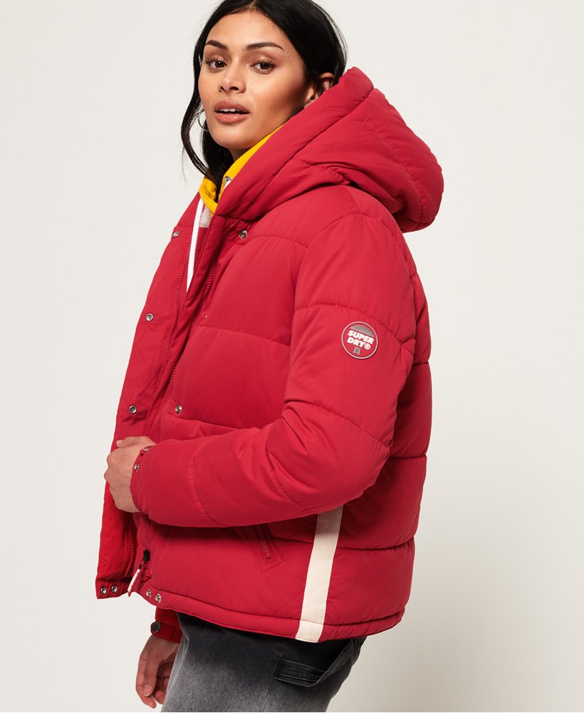 Womens - Sphere Padded Jacket in Nautical Red | Superdry UK