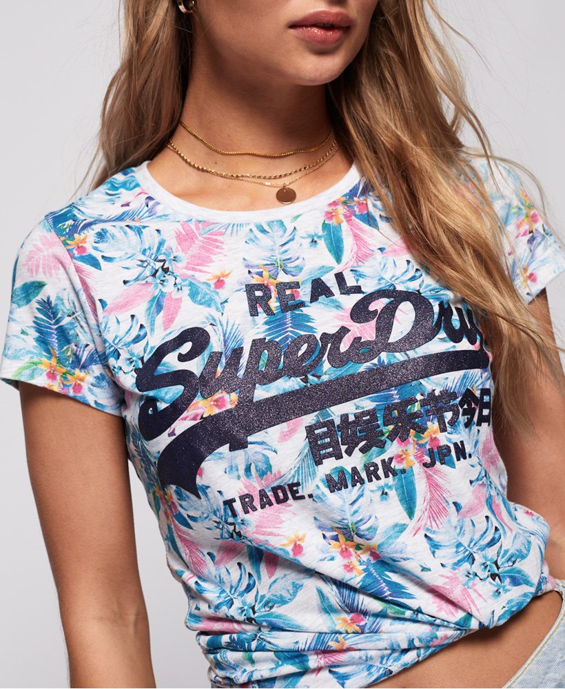 Superdry Vintage Logo T skjorte med trykk over det hele Superdry Vintage Logo T skjorte med trykk over det hele