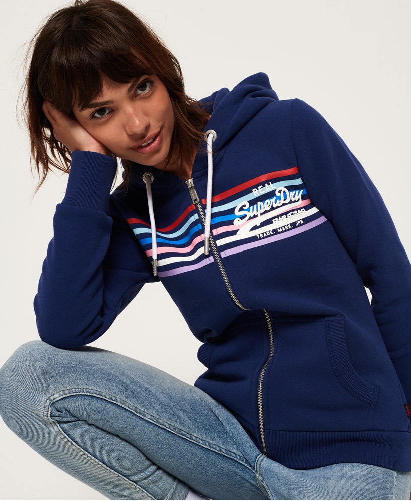 Womens - Vintage Logo Rodeo Rainbow in Navy | Superdry