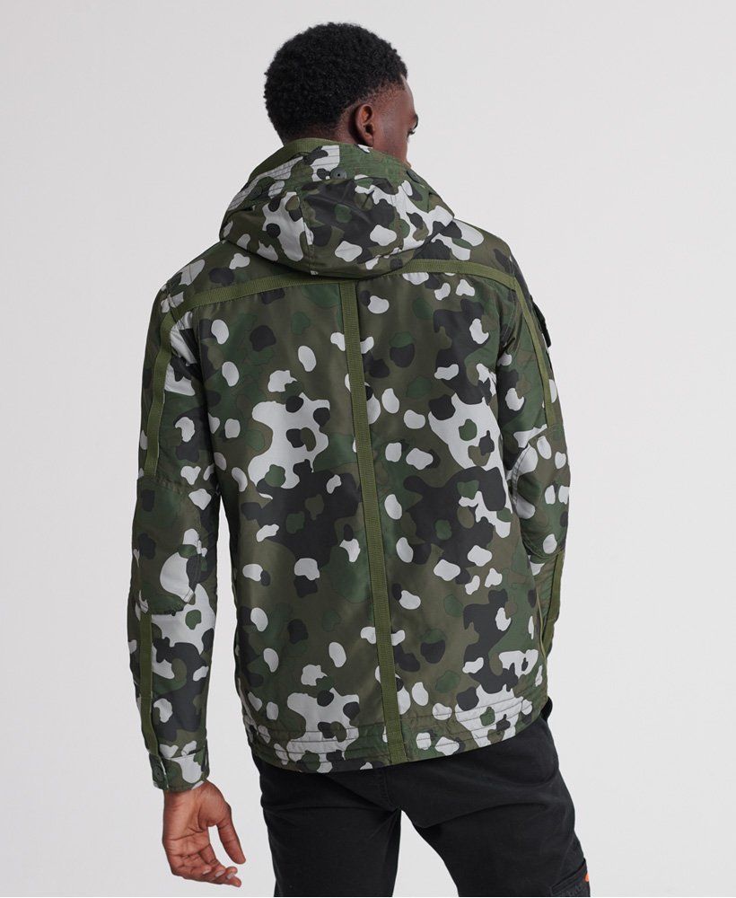 Men's - Icon Military Service Jacket in Green Camo | Superdry UK