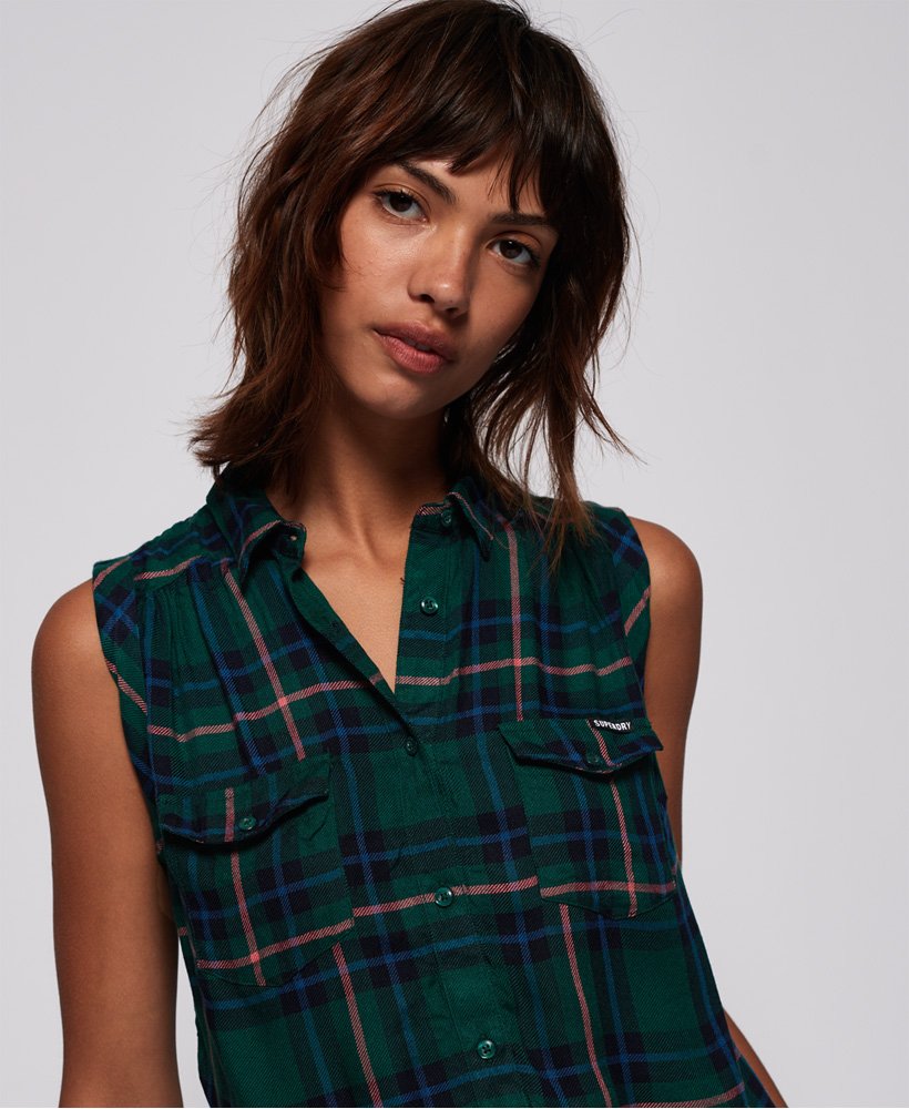 Superdry Sleeveless Boyfriend Shirt 