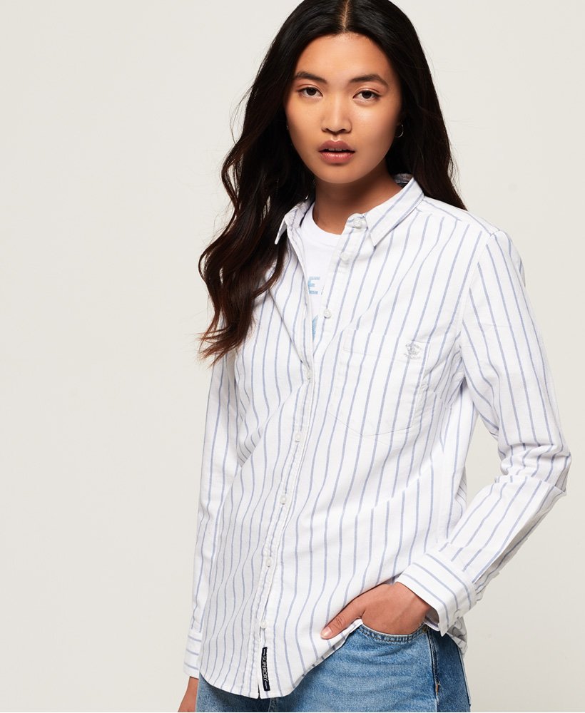 Superdry Winter Oxford Shirt - Womens Sale - all sites - Shirts