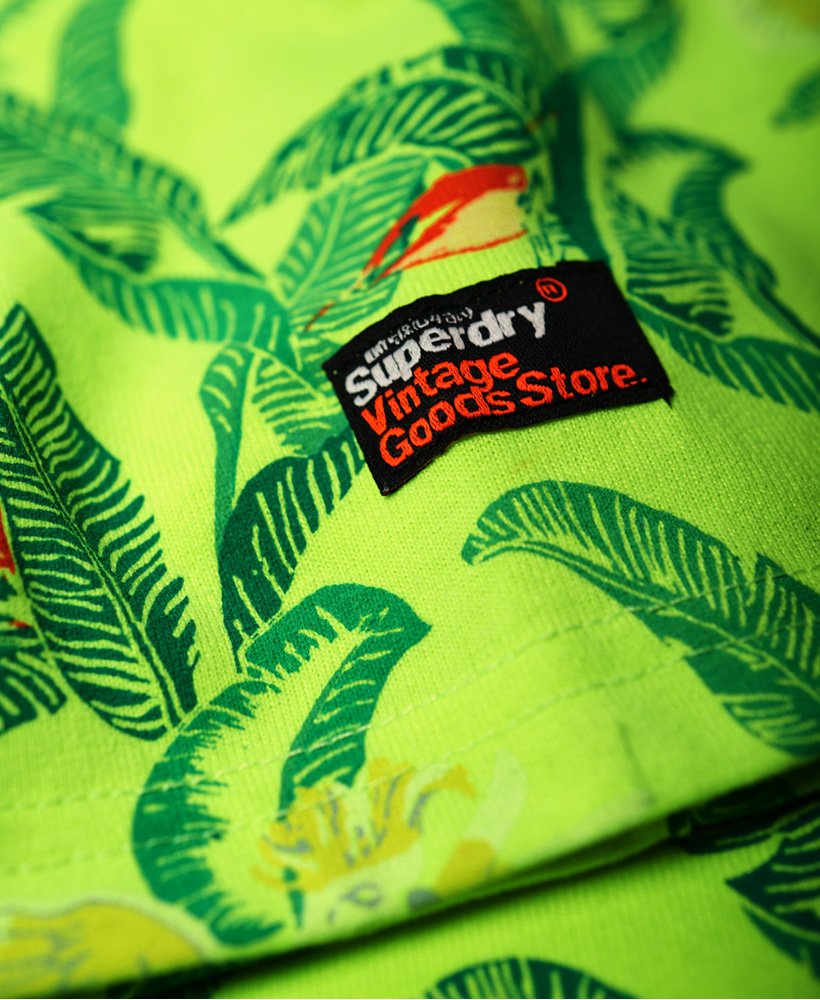 Mens - Shirt Shop All Over Print T-Shirt in Scorched Yellow | Superdry UK