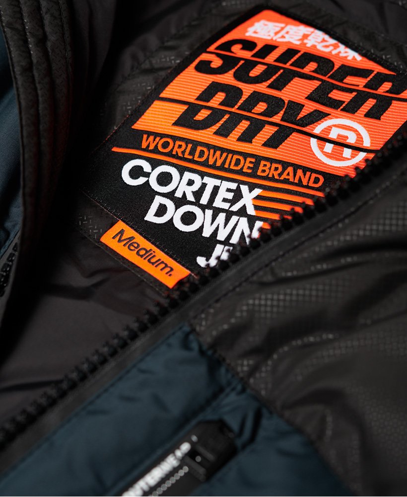 Men's Cortex Down Jacket in Dark Ink | Superdry CA-EN