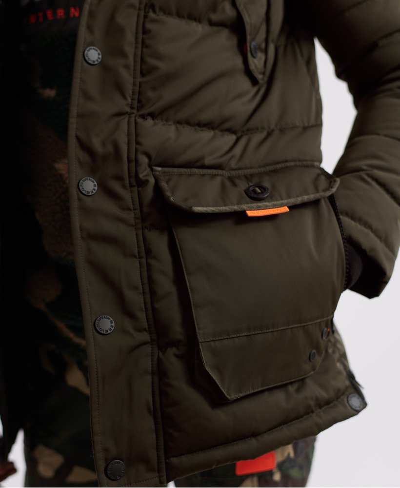 Mens - Chinook Parka Jacket in Green | Superdry