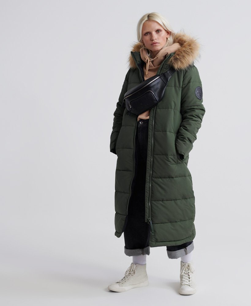 Superdry Longline Quilted Everest Jacket - Women's Jackets and Coats
