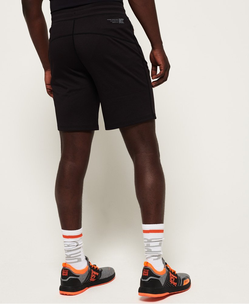 Mens Active Lite Training Shorts in Black Superdry