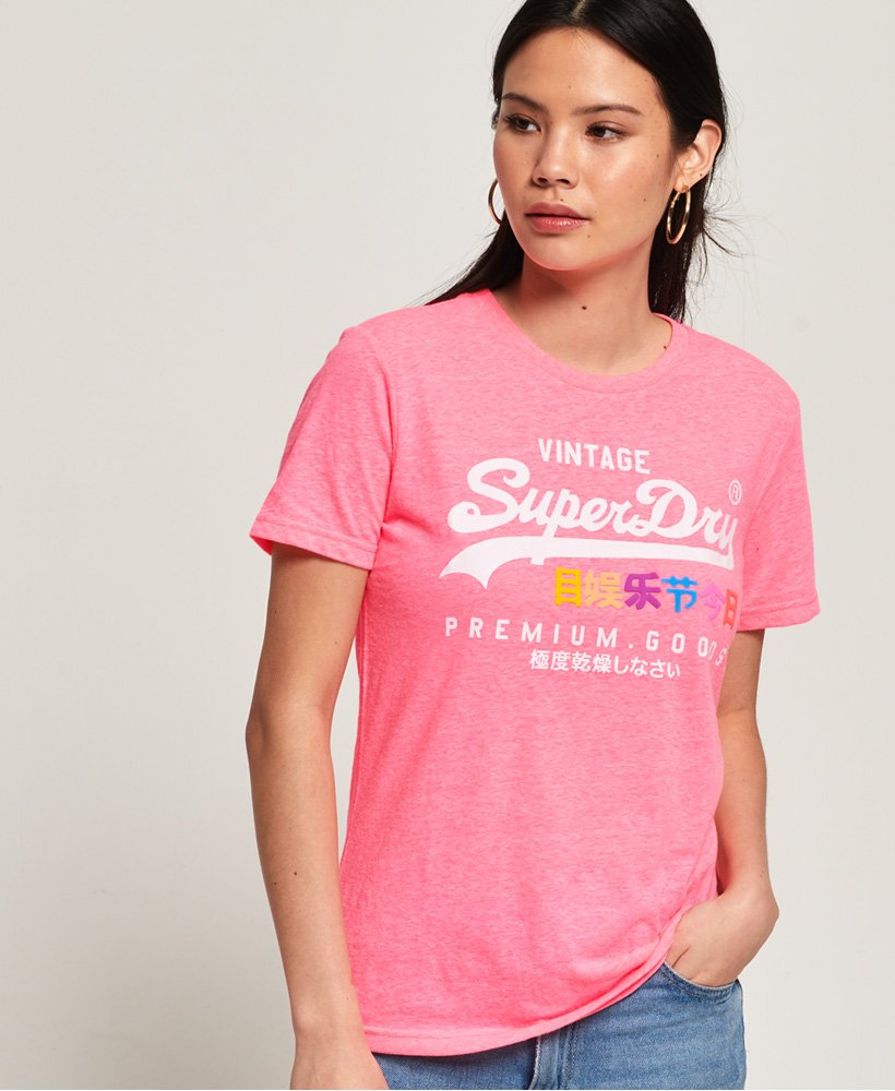 Women's Puff T-Shirt in Pink | Superdry US