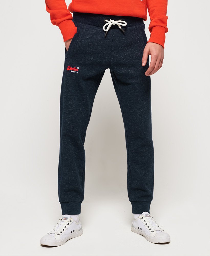 Mens - Orange Label Classic Joggers in Classic Navy Feeder | Superdry