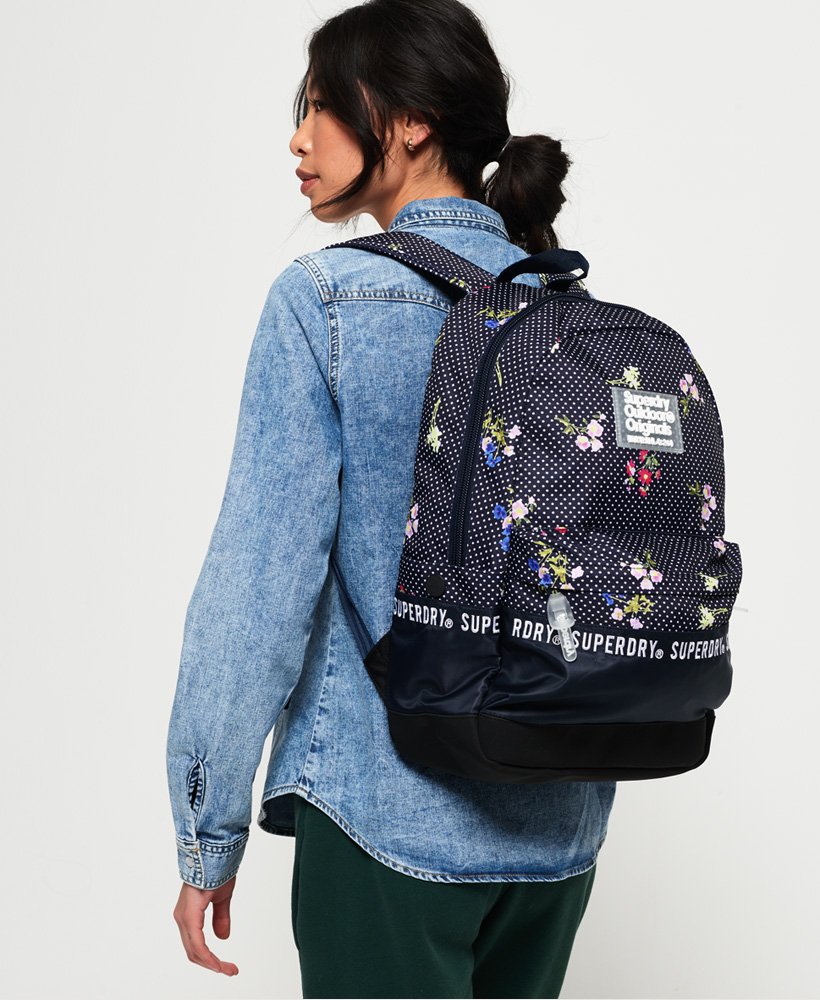 Womens - Repeat Series Montana Rucksack in Wenna Floral Navy | Superdry