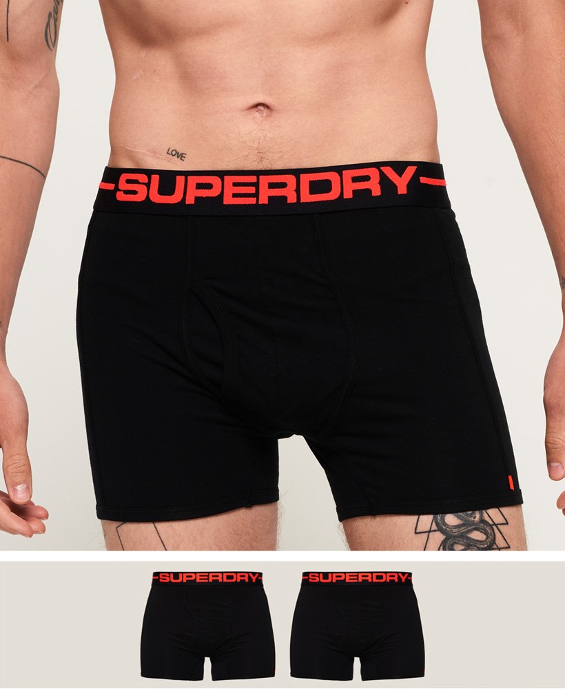 As Bij elkaar passen dichters Superdry Duopak Sport boxers - Heren Underwear voor Heren