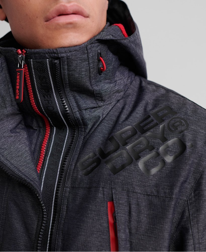 Mens - Hooded SD-Windattacker Jacket in Marl | Superdry