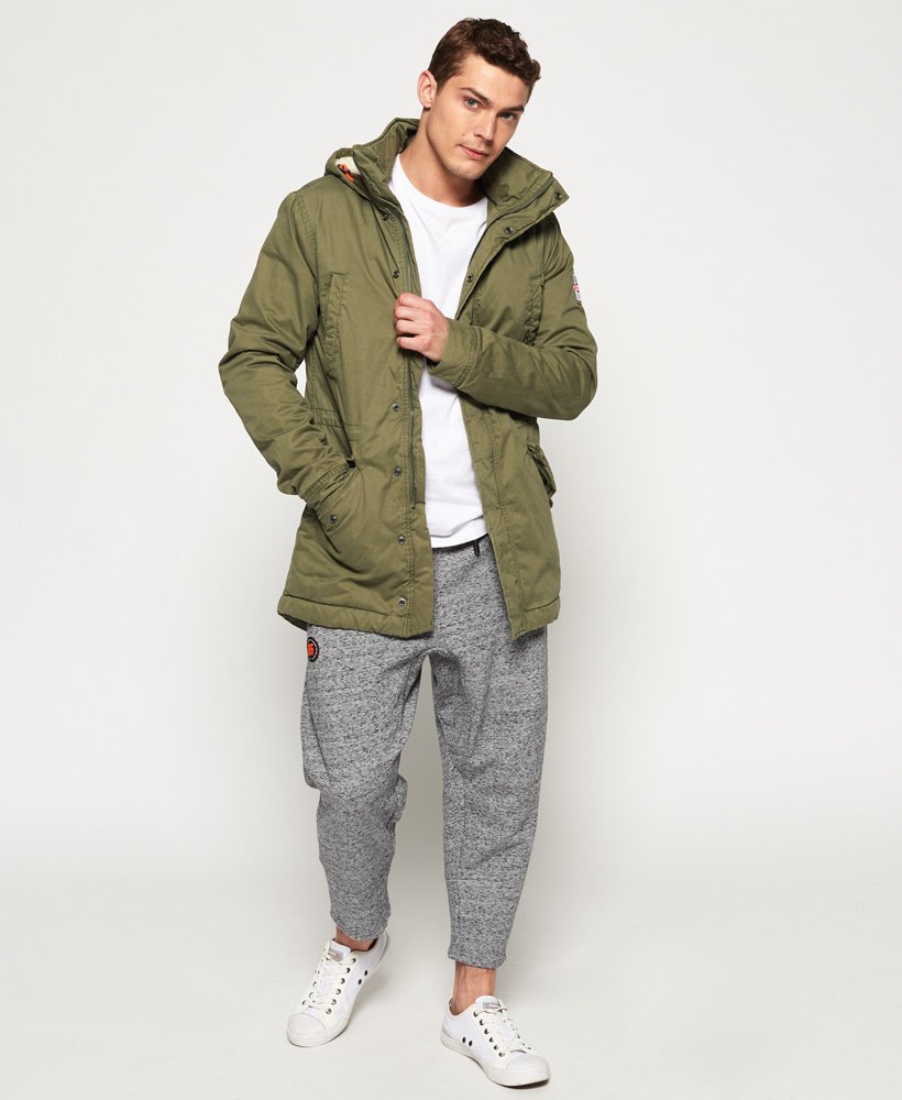 Men's - Rookie Military Parka Jacket in Deepest Army | Superdry UK