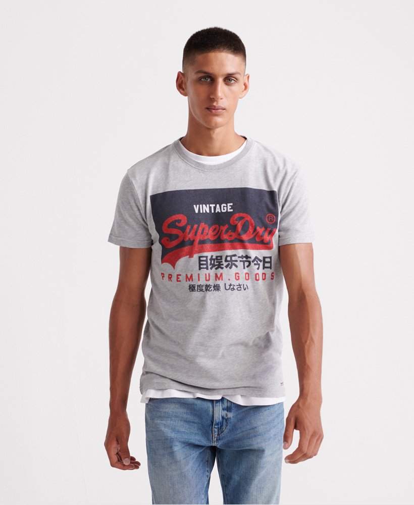 Superdry Vintage Logo T skjorte i økologisk bomull Herre T Superdry Vintage Logo T skjorte i økologisk bomull Herre T