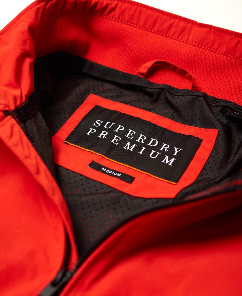 Men's - Premium Iconic Harrington Jacket in Blood Orange Red | Superdry UK