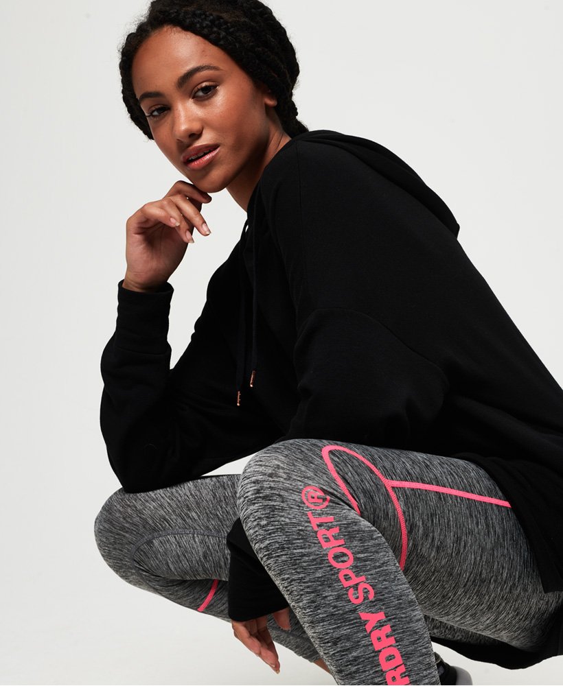 Superdry Womens Active Studio Luxe Oversized Hood Sports Sweats 