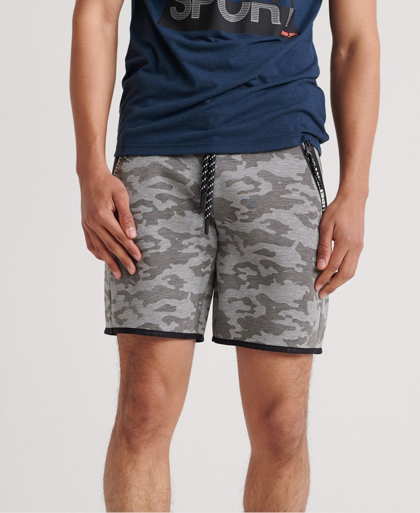 Mens - Gym Tech Stretch Shorts in Ink Ticking | Superdry