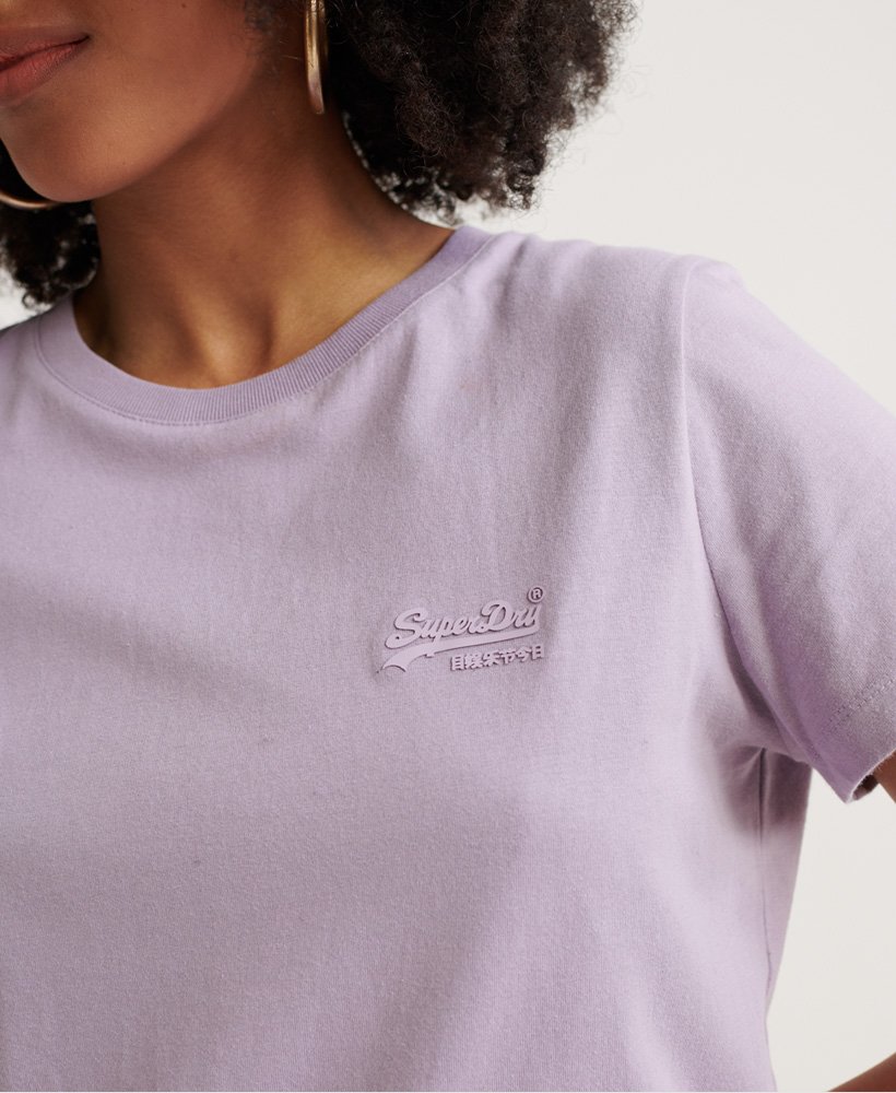 purple crew neck t shirt