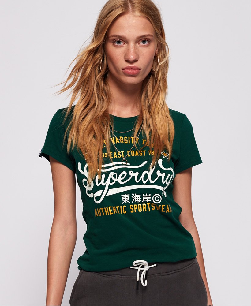 También Discriminar Que pasa Superdry Camiseta Varsity Team - Mujer Camisetas para Mujer