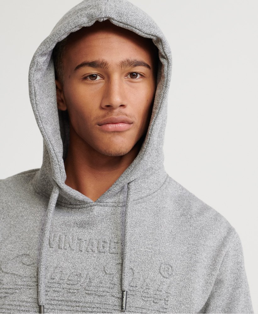 Men's - Sweat Shirt Shop Embossed Hoodie in Grey | Superdry IE
